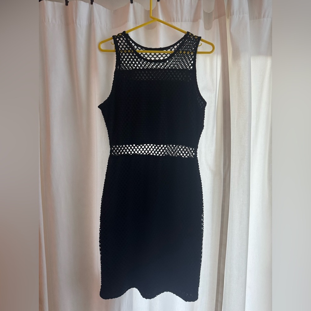 Charlotte Russe Black Mesh Mini dress